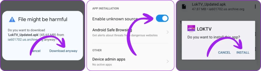 Download & Install LOKTV on Android
